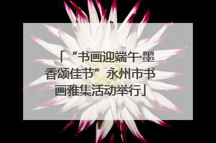 “书画迎端午·墨香颂佳节”永州市书画雅集活动举行