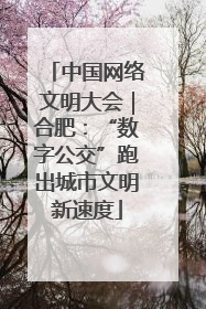 中国网络文明大会｜合肥：“数字公交”跑出城市文明新速度