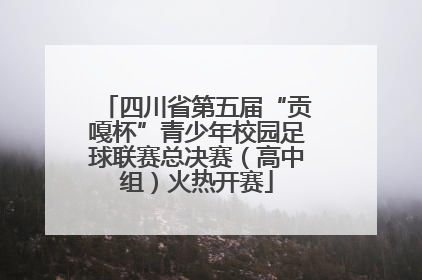 四川省第五届“贡嘎杯”青少年校园足球联赛总决赛（高中组）火热开赛