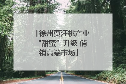 徐州贾汪桃产业“甜蜜”升级 俏销高端市场