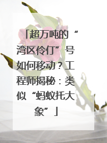 超万吨的“湾区伶仃”号如何移动？工程师揭秘：类似“蚂蚁托大象”