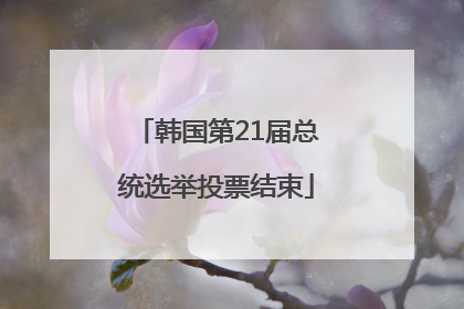 韩国第21届总统选举投票结束