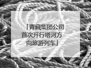青藏集团公司首次开行塔河方向旅游列车