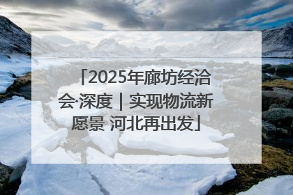 2025年廊坊经洽会·深度｜实现物流新愿景 河北再出发